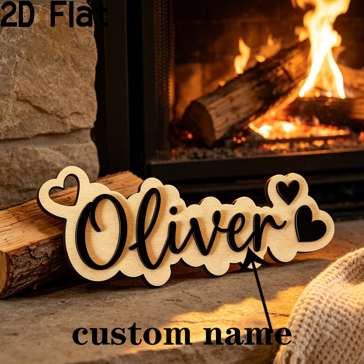 Baby Nursery In - 1Pc Custom Love Decor Wooden Acrylic