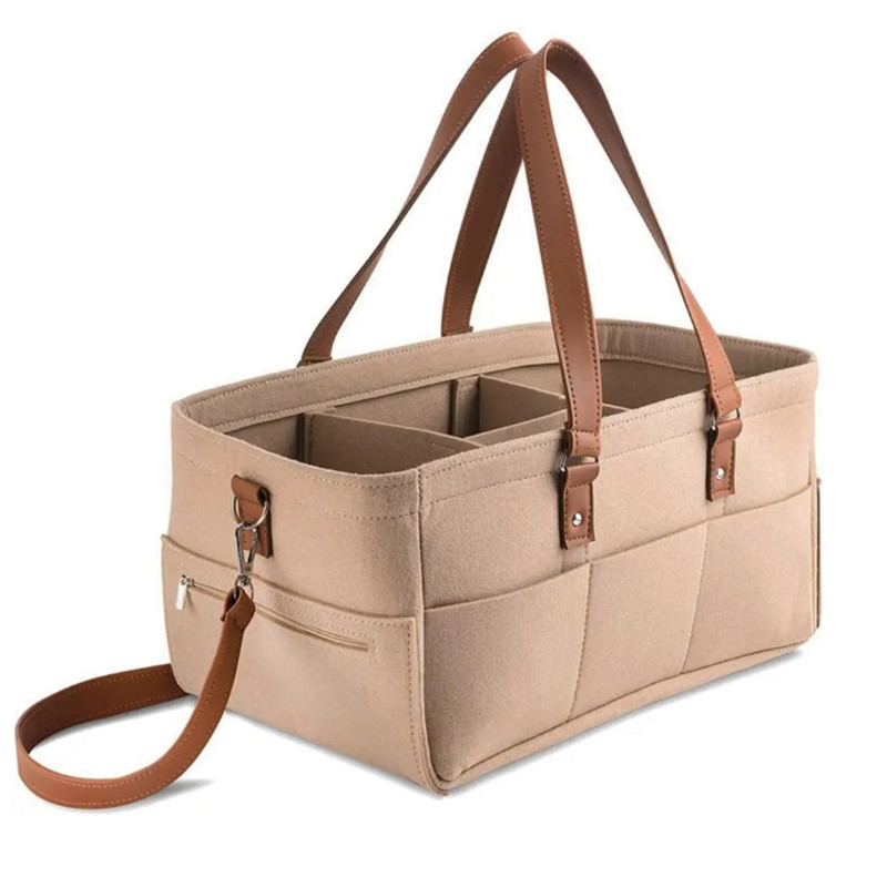 Baby Bag Nursery - Baby Felt Storage Nursery Organizer Basket