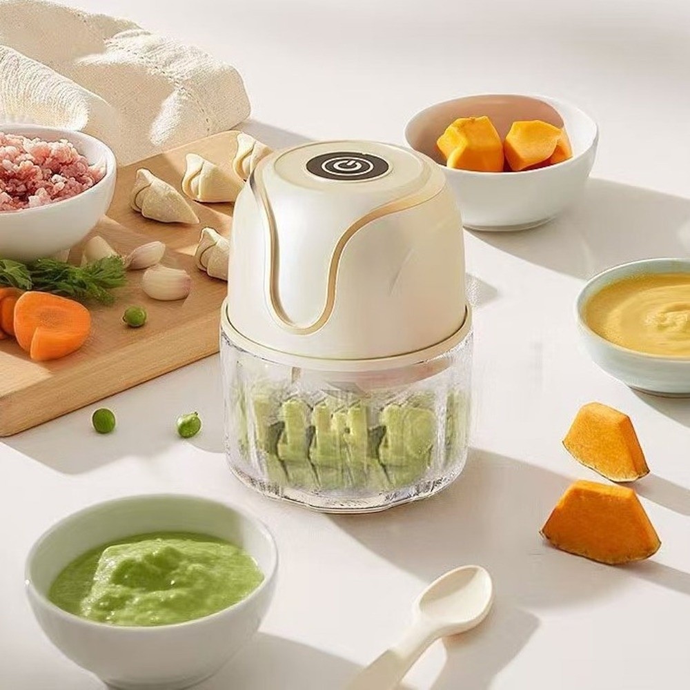 Baby Food Processor - Wireless Mini Meat Grinder Portable Detachable
