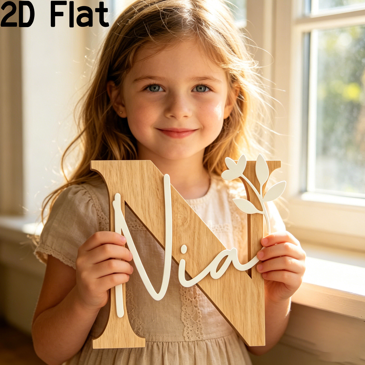 Baby Nursery In - 1Pc Custom Original Alphabet N Wooden
