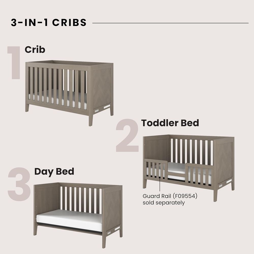 Kieran Crib, Drer, and Chest N – обзор и цена Convertible Crib Set