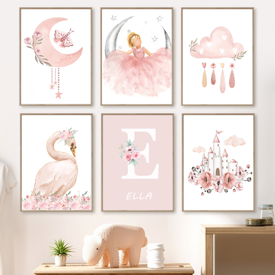 Pink Angel Girl Sun Moon Cloud – обзор и цена Baby Nursery Modern