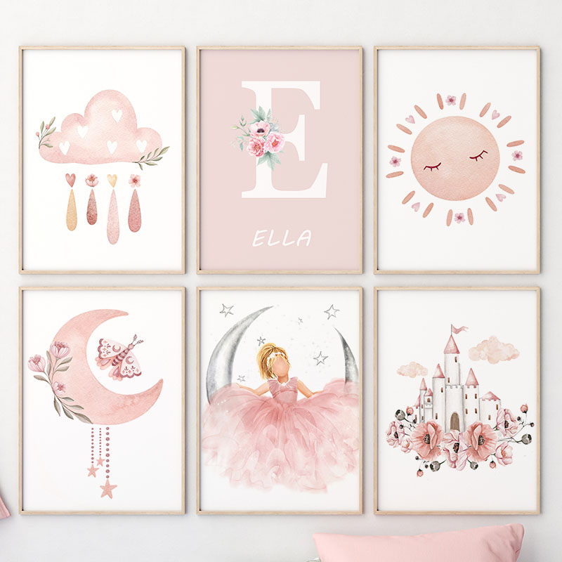 Pink Angel Girl Sun Moon Cloud – обзор и цена Baby Nursery Modern