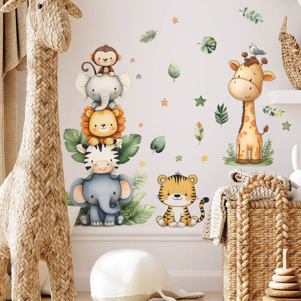 Boho Forest Animals Wall Stick – обзор и цена Baby Nursery Modern
