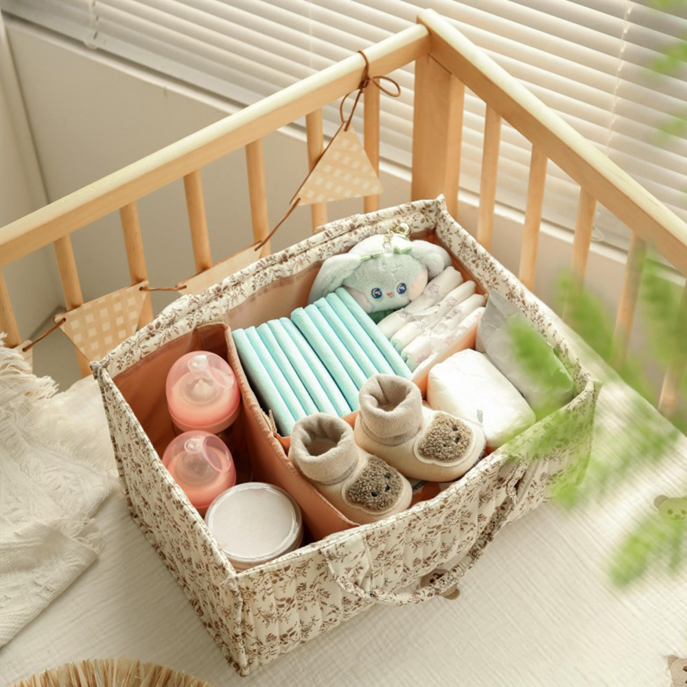 Floral Nursery Storage Basket  – обзор и цена Baby Nursery Shelves