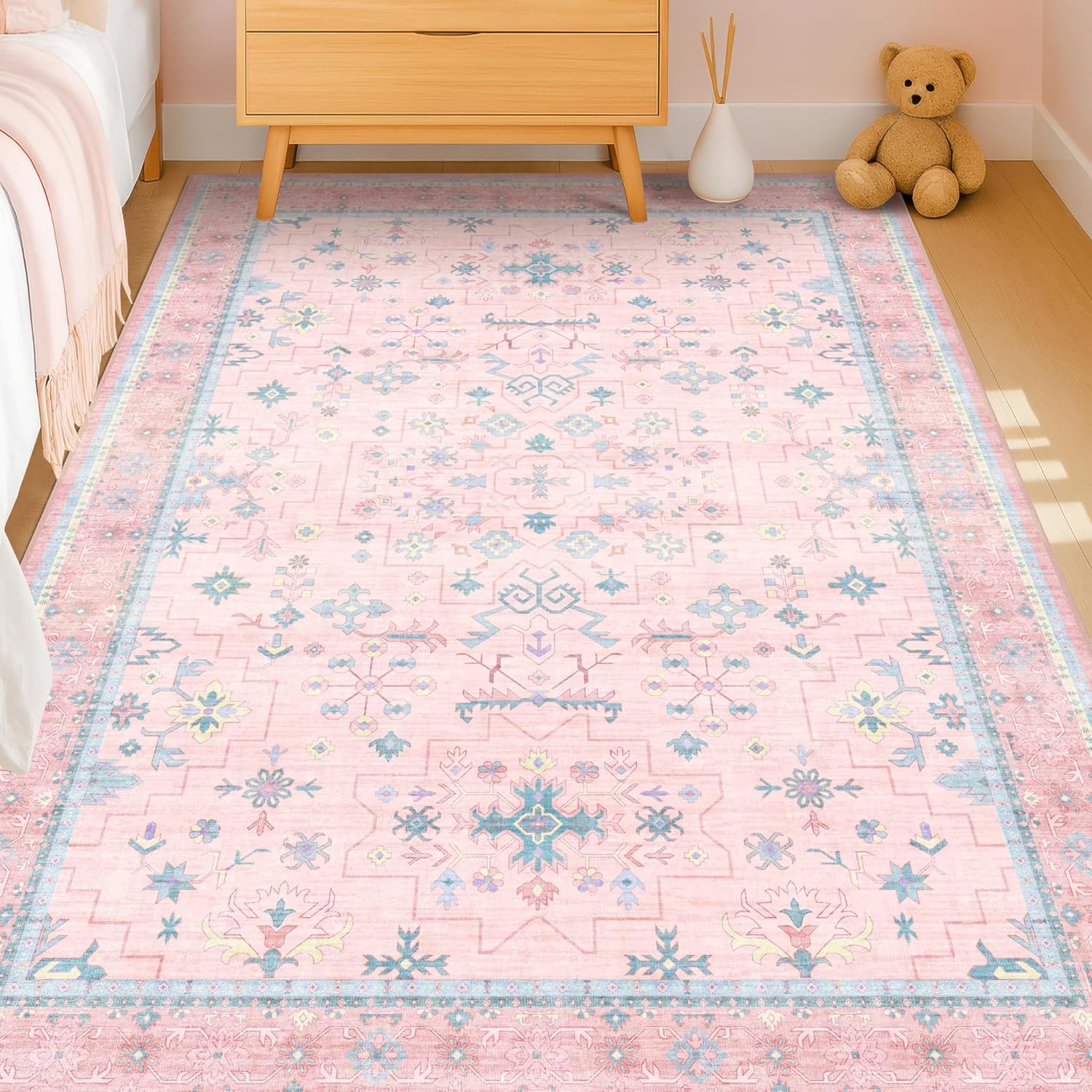 Pink Rugs for Bedroom Girls,Wa – обзор и цена Baby Nursery Vintage Decor