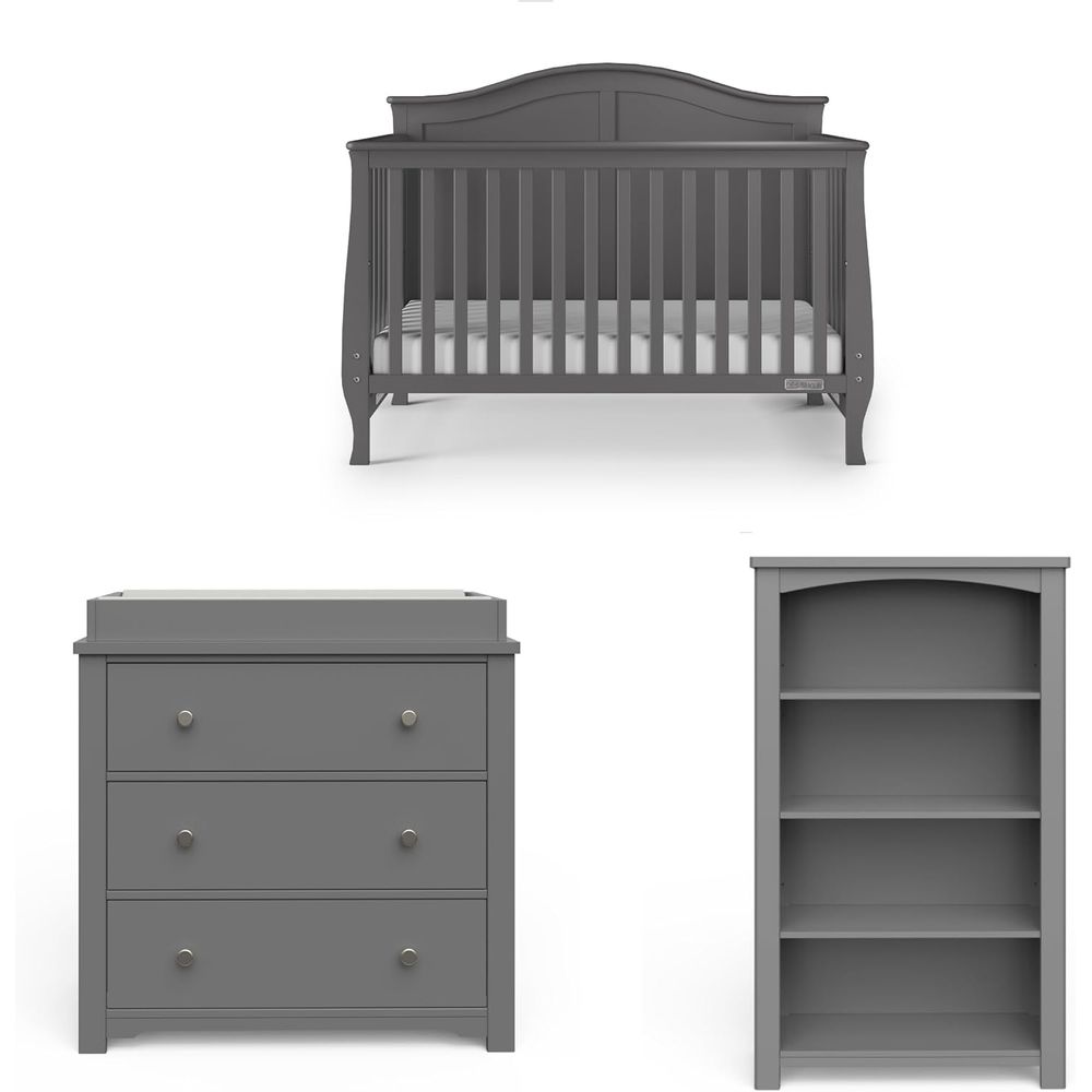 Camden Crib, Drer, and Bookcas – обзор и цена Convertible Crib Set