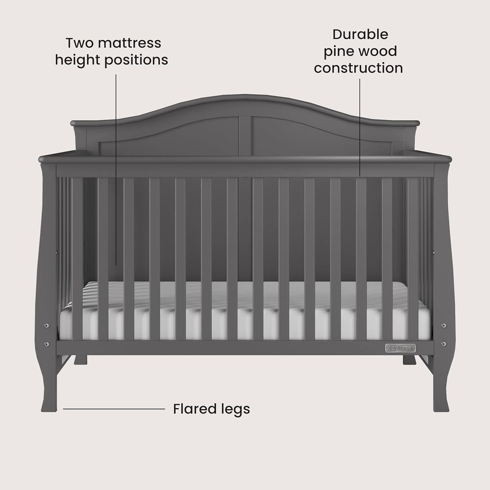 Camden Crib, Drer, and Bookcas – обзор и цена Convertible Crib Set