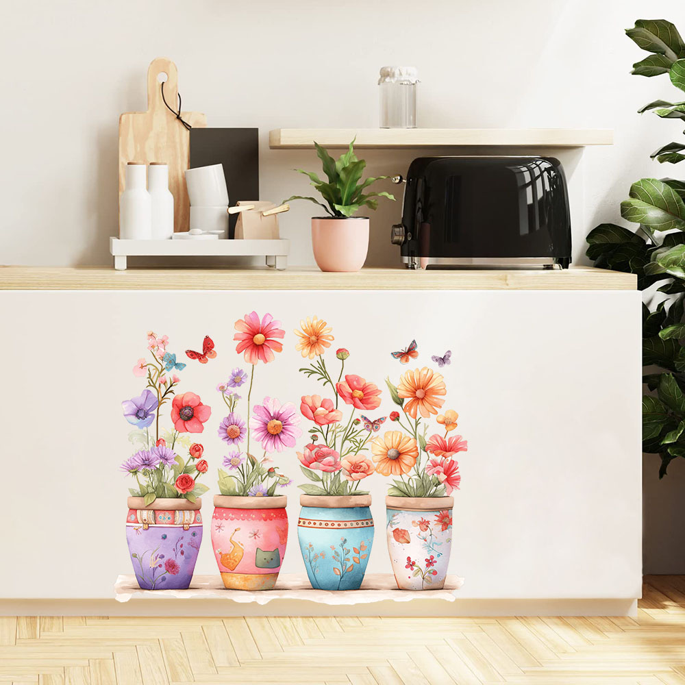 Watercolor  Whimsical Flower P – обзор и цена Baby Nursery Vase