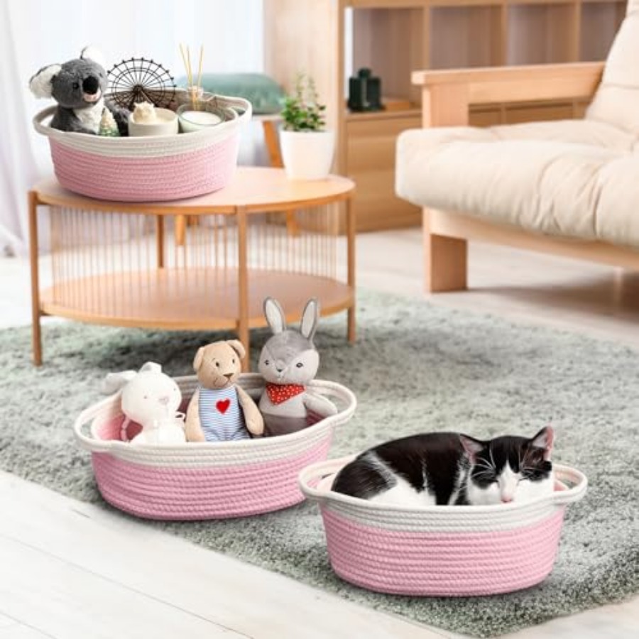 2 Pack Small Woven Basket with – обзор и цена Baby Bag Nursery
