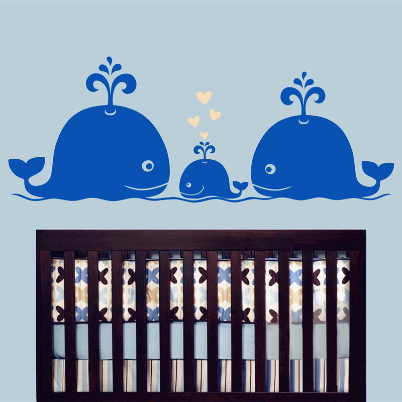 New Cute Whale Hearts Family W – обзор и цена Baby Nursery Vintage Decor