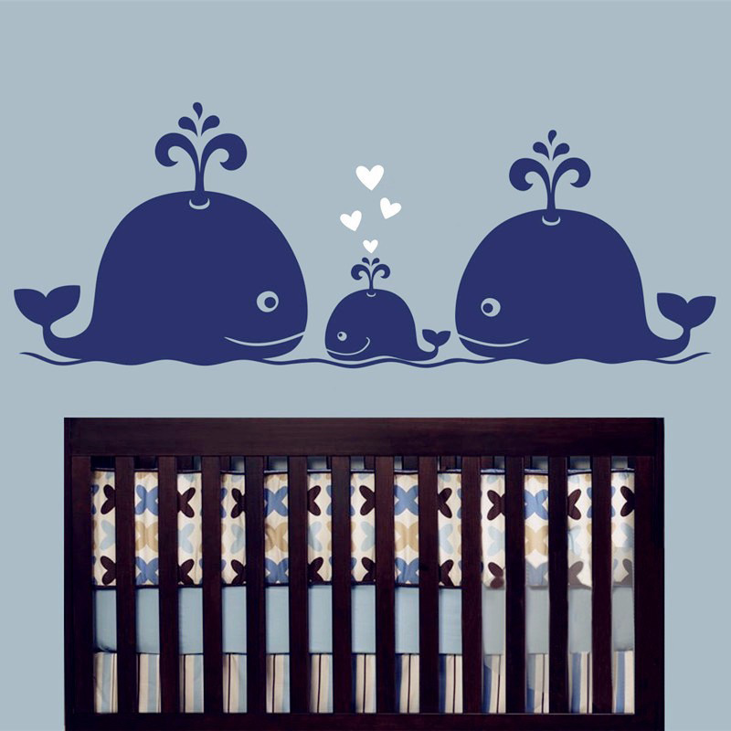 New Cute Whale Hearts Family W – обзор и цена Baby Nursery Vintage Decor