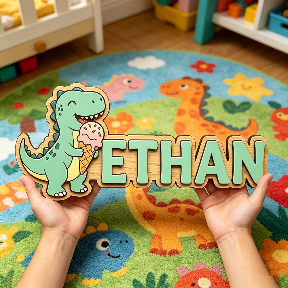 Whimsical Ice Cream Dinosaur C – обзор и цена Baby Nursery In