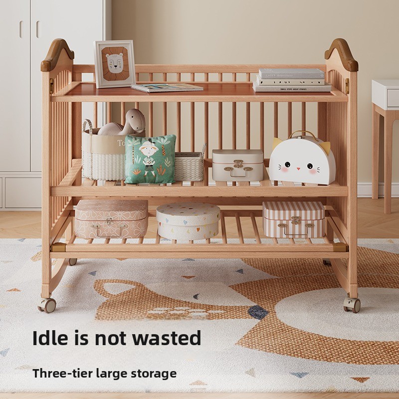 Solid Wood Baby Crib Adjustabl – обзор и цена Convertible Crib Set
