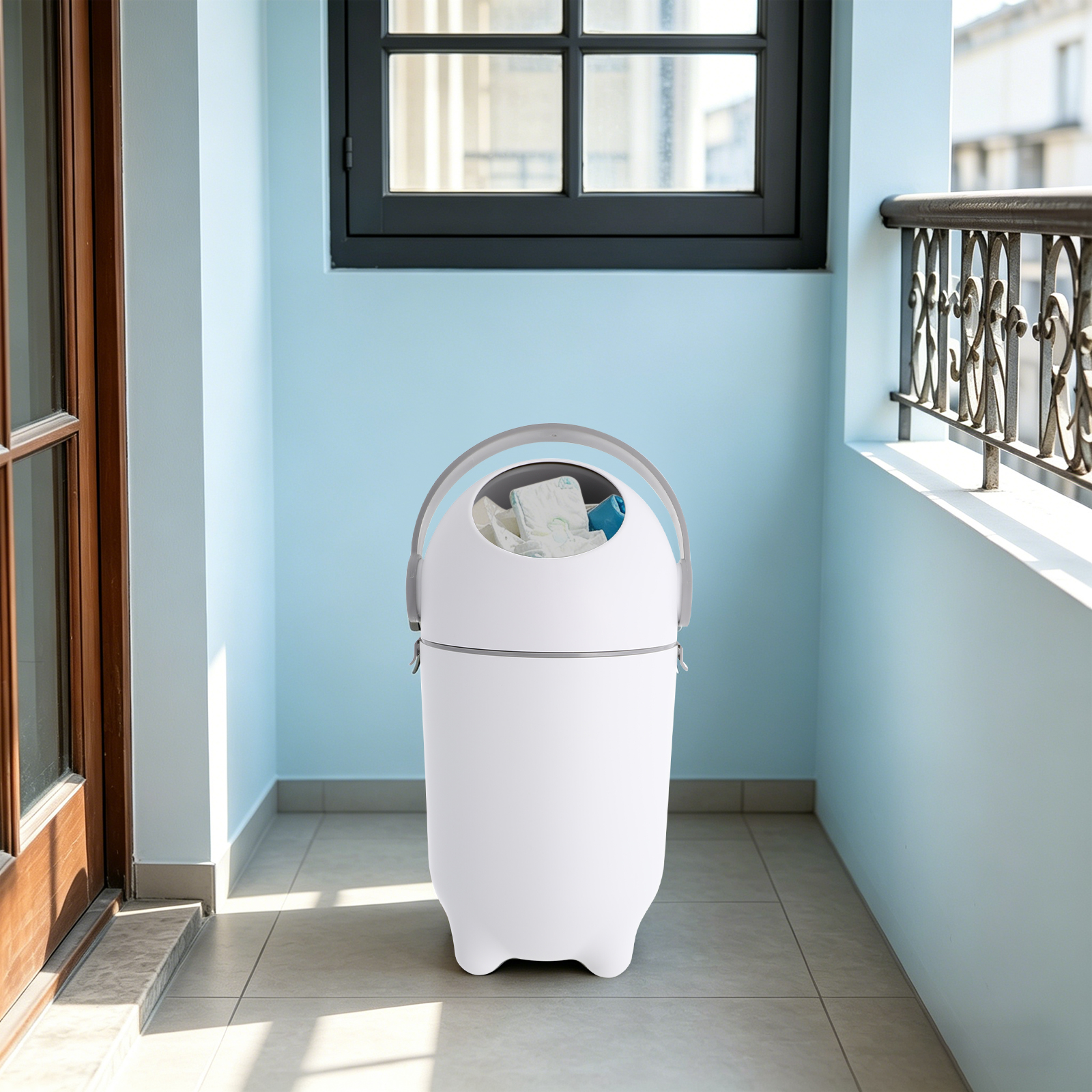 Odorless Diaper Pail, Airtight – обзор и цена Baby Bag Nursery