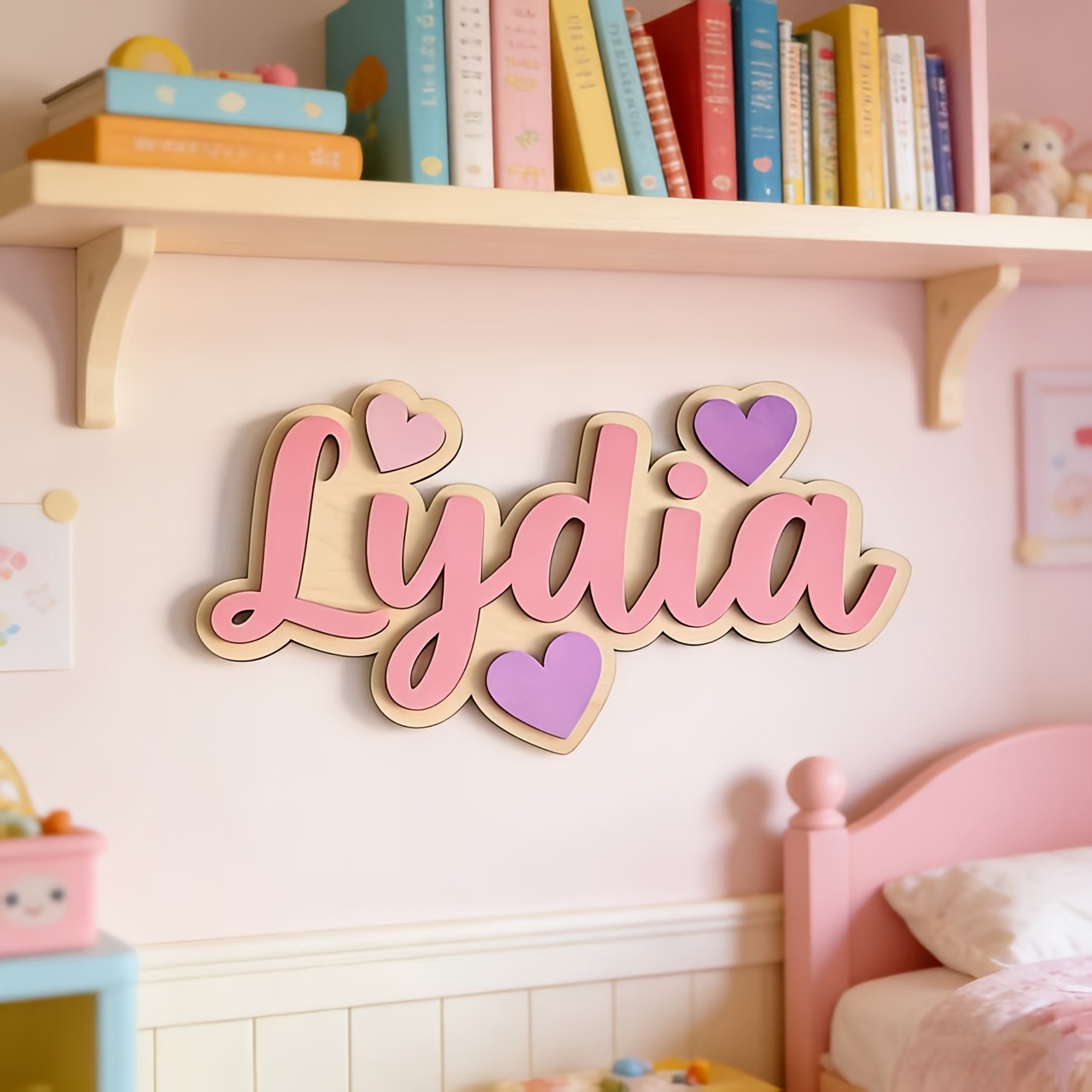 Personalized Gradient Heart Na – обзор и цена Baby Nursery In
