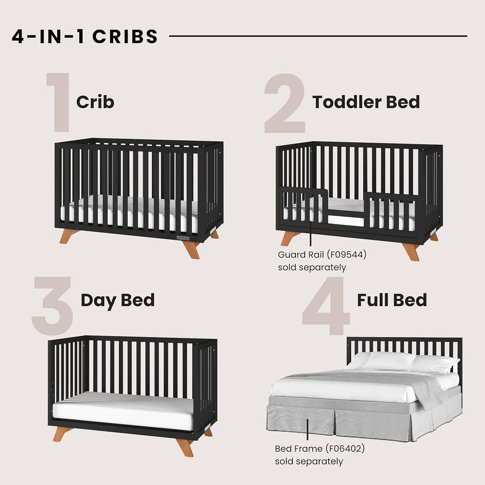 4-in-1 Convertible Crib and 3- – обзор и цена Convertible Crib Set