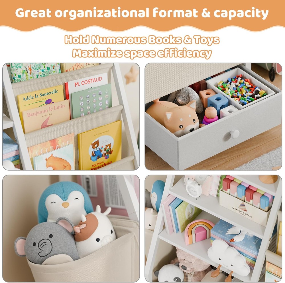 Kids Bookshelf and Toy Storage – обзор и цена Baby Nursery Shelves
