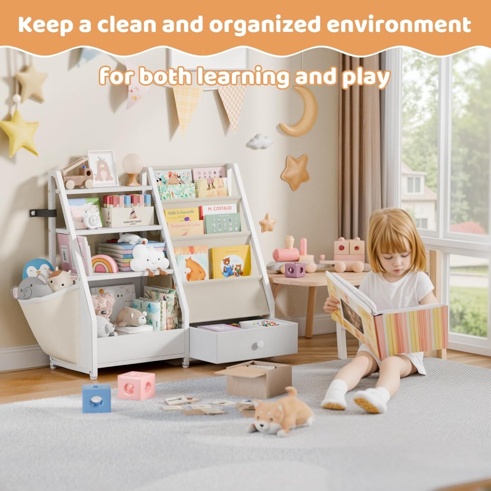 Kids Bookshelf and Toy Storage – обзор и цена Baby Nursery Shelves