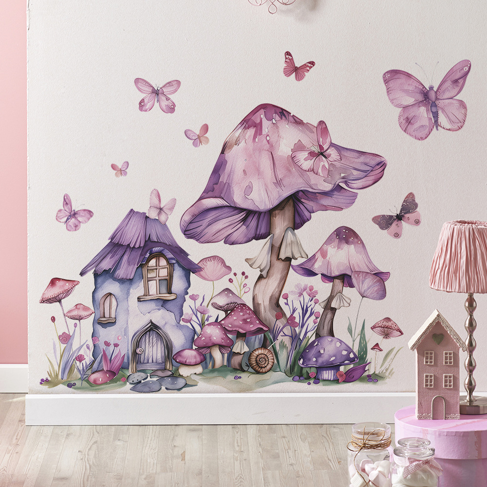 Mushroom Vinyl Child Wall Stic – обзор и цена Baby Nursery Ideas Girl