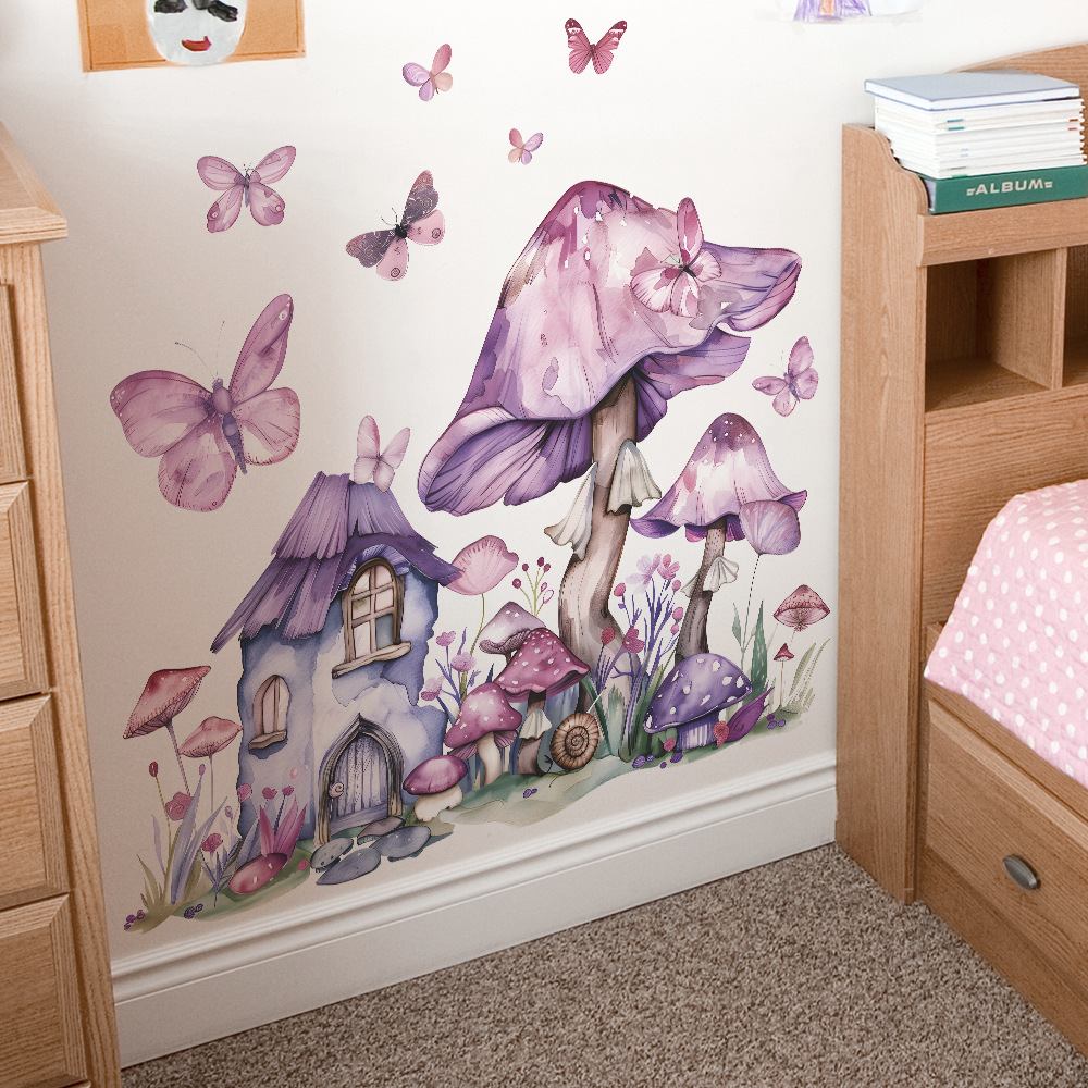 Mushroom Vinyl Child Wall Stic – обзор и цена Baby Nursery Ideas Girl