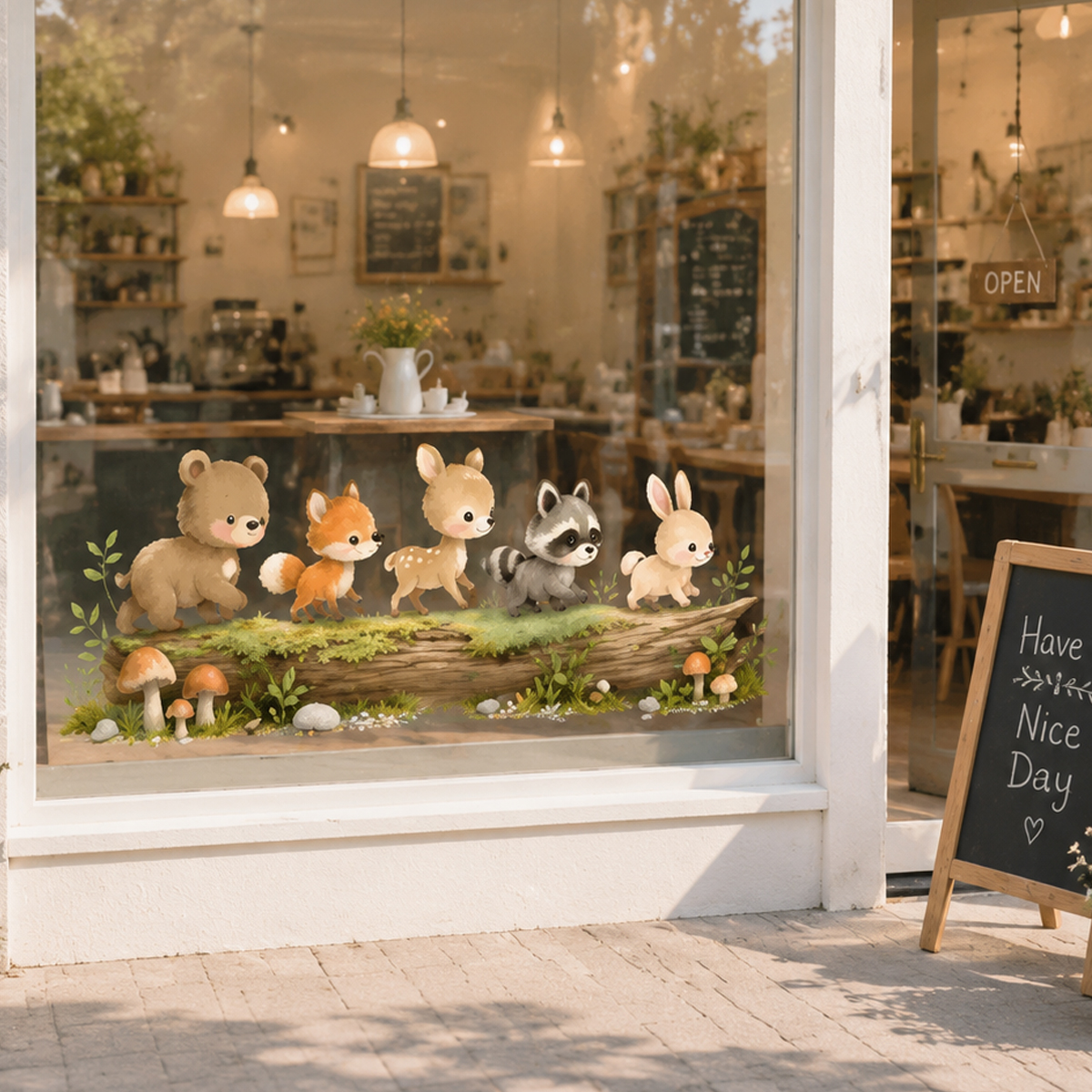Nursery Forest Animals Window  – обзор и цена Baby Nursery Items