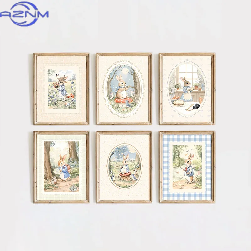 AZNM Vintage Boho Blue Plaid R – обзор и цена Baby Nursery Vintage Decor