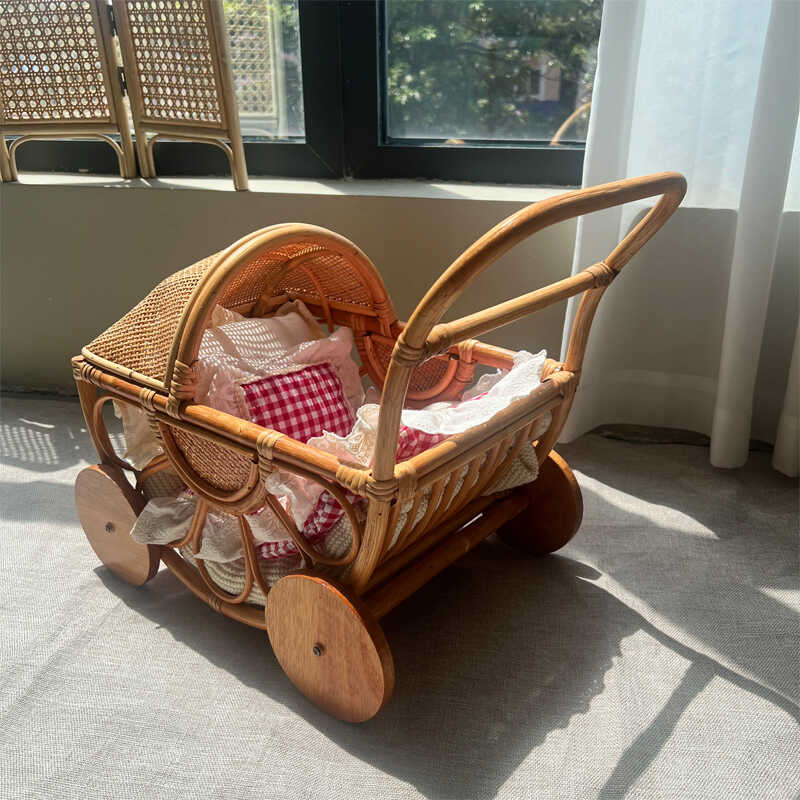 Woven Rattan Baby Stroller Vin – обзор и цена Baby Nursery Vintage Decor