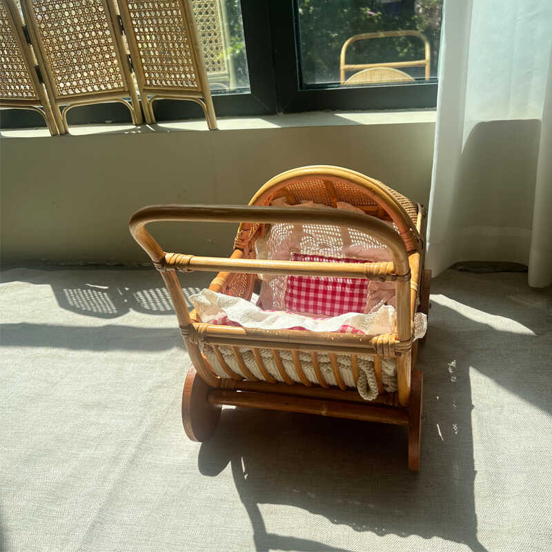 Woven Rattan Baby Stroller Vin – обзор и цена Baby Nursery Vintage Decor