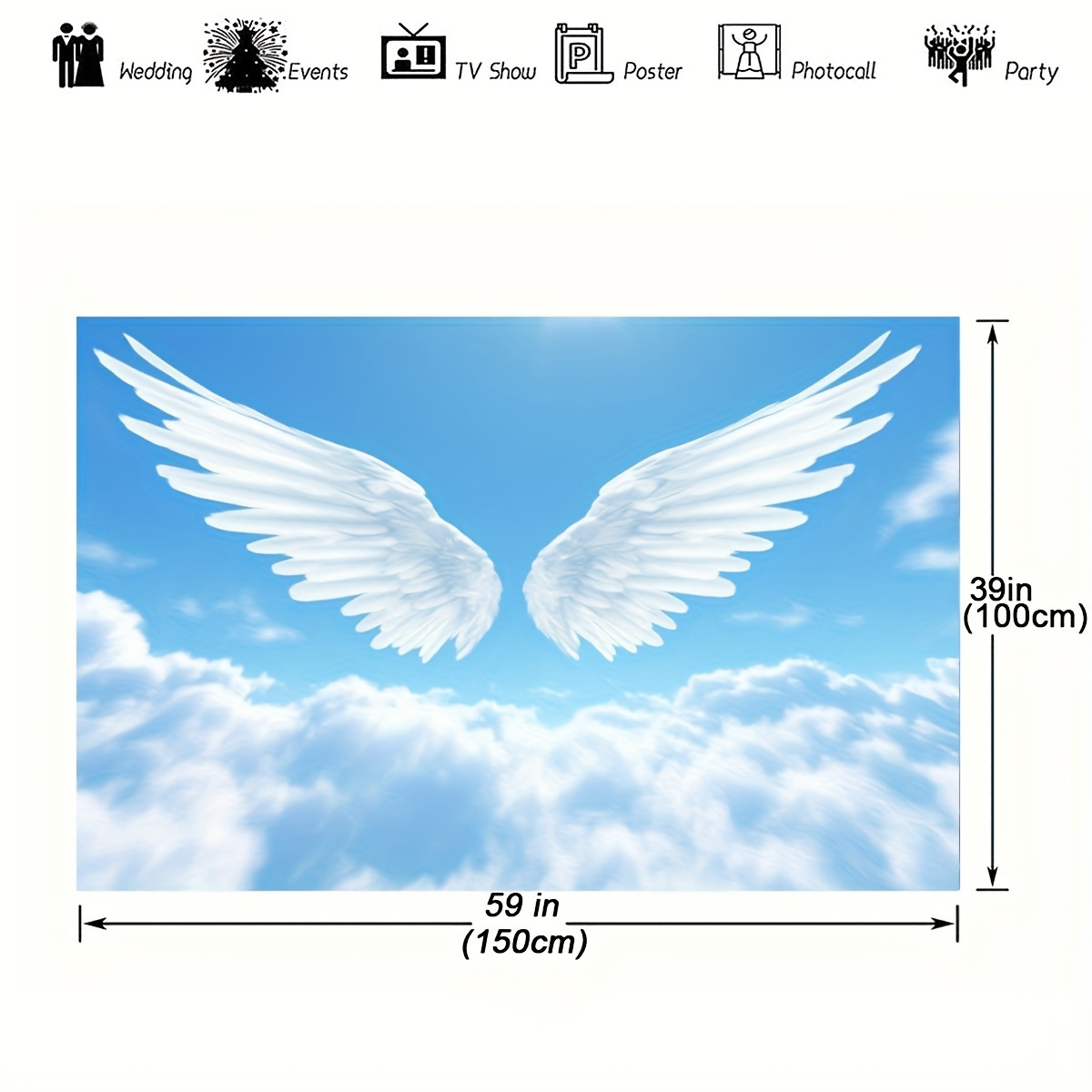 Angel Wings Clouds Sky Tapestr – обзор и цена Baby Nursery Modern