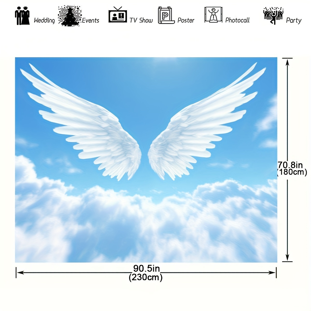 Angel Wings Clouds Sky Tapestr – обзор и цена Baby Nursery Modern