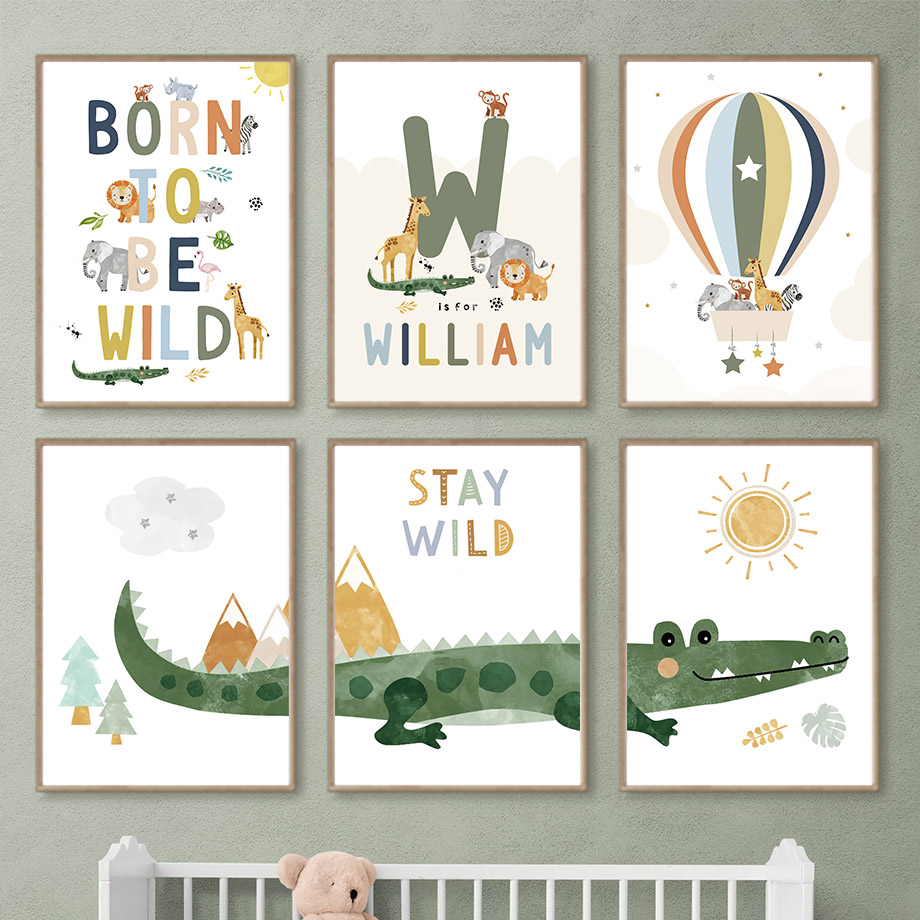 Crocodile Balloon Lion Elephan – обзор и цена Baby Nursery Modern