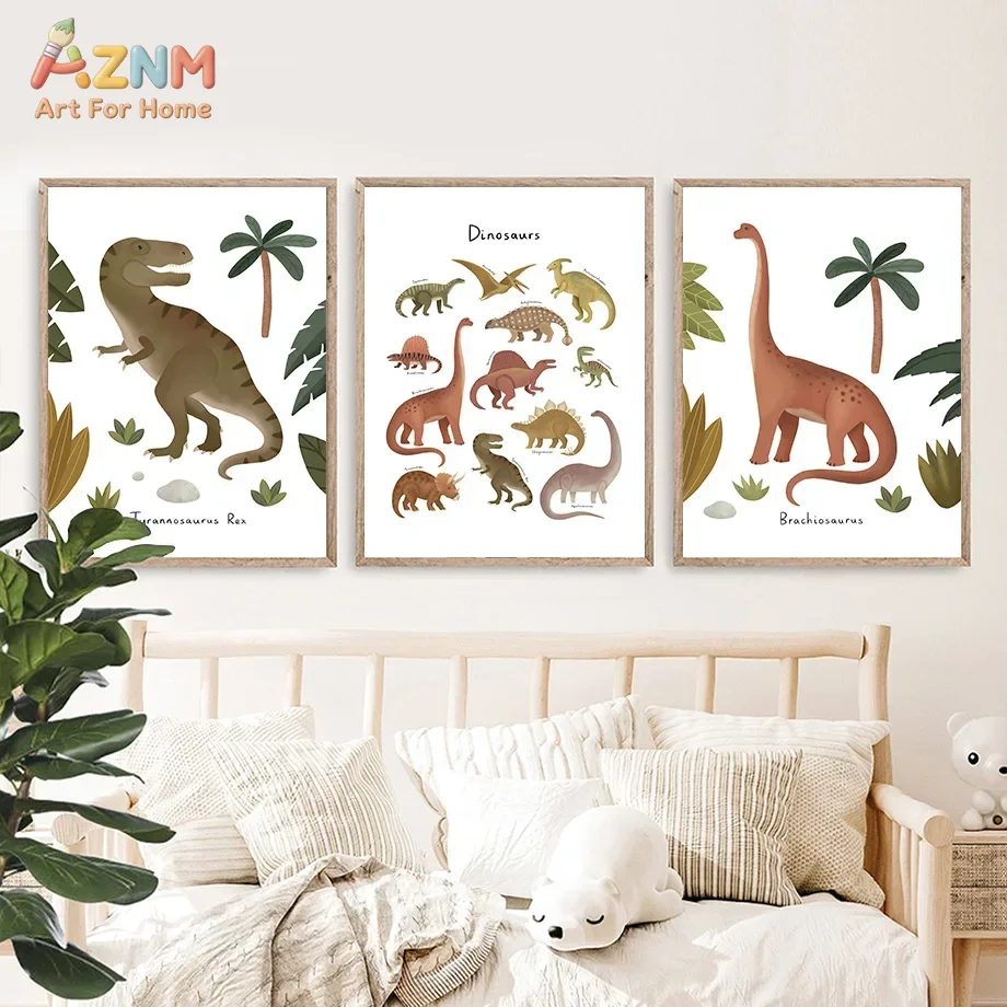 Dinosaur Tyrannosaurus Rex Tri – обзор и цена Baby Nursery Animal Prints