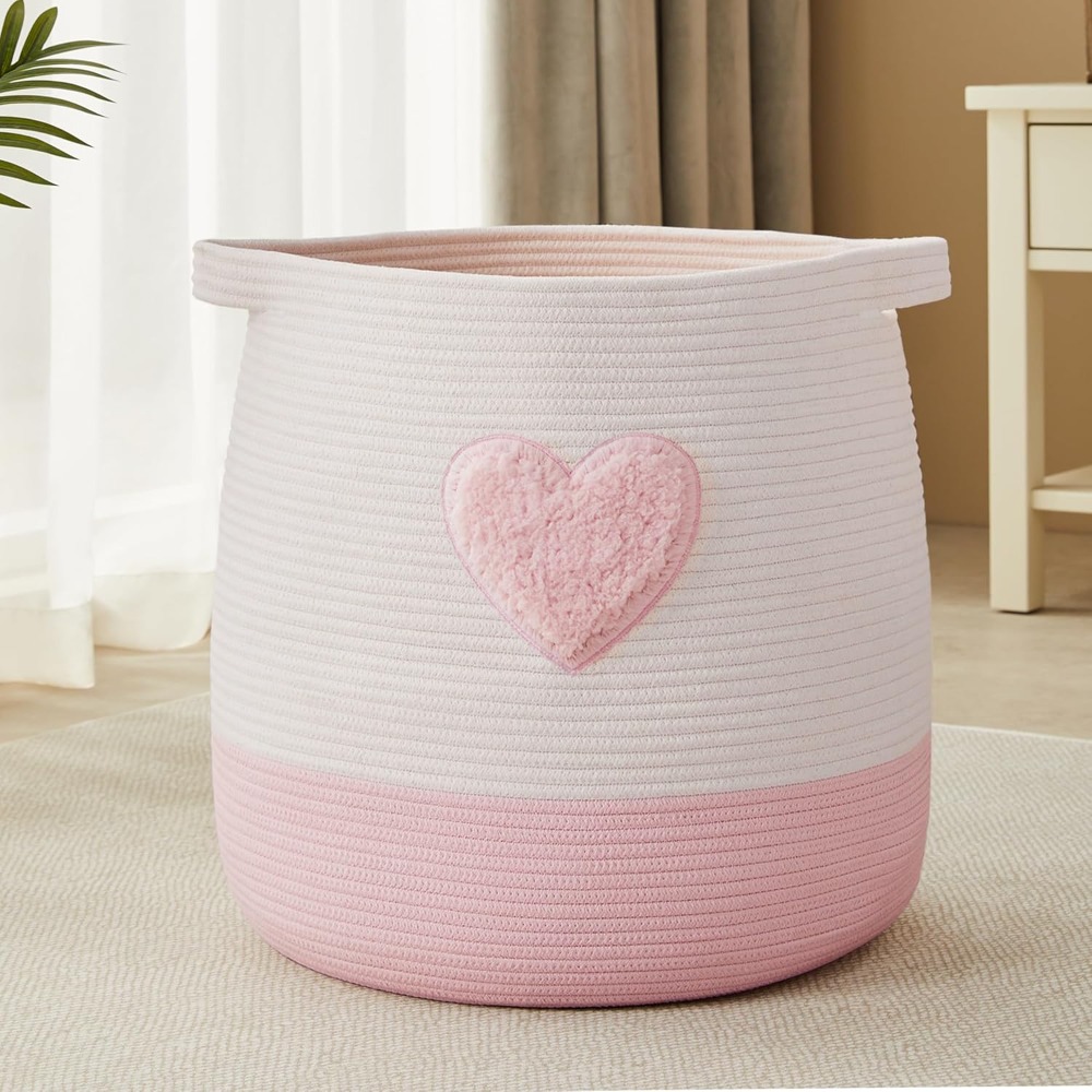 Pink Laundry Basket Hamper for – обзор и цена Baby Nursery Modern
