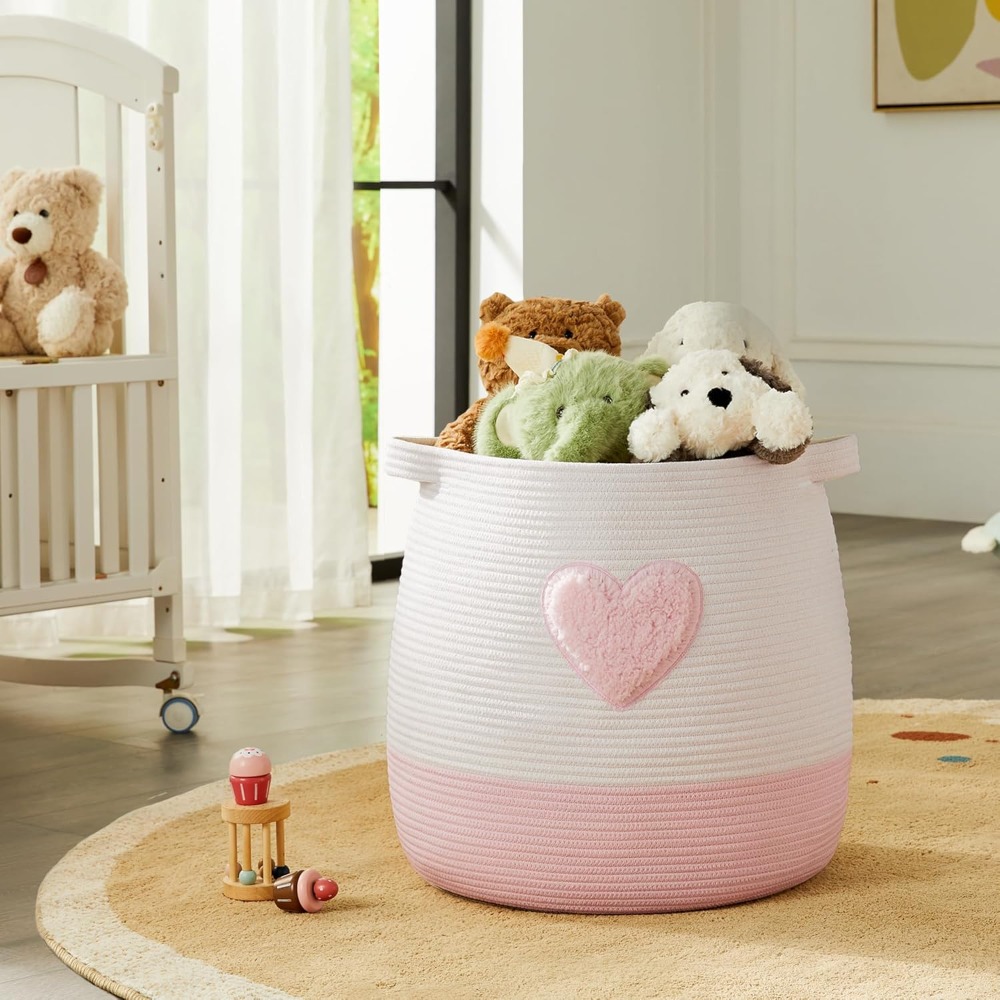 Pink Laundry Basket Hamper for – обзор и цена Baby Nursery Modern