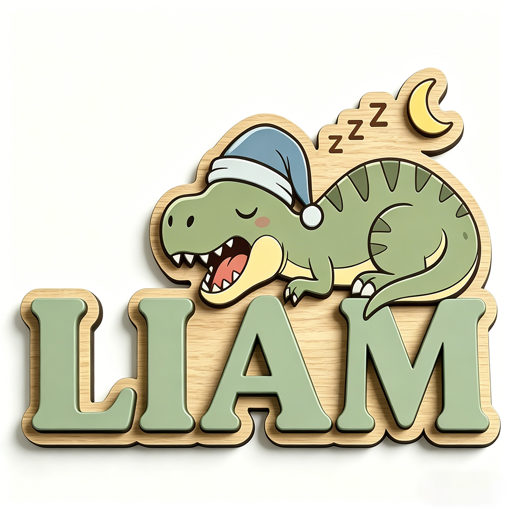 Personalized Sleepy Dinosaur N – обзор и цена Baby Nursery In