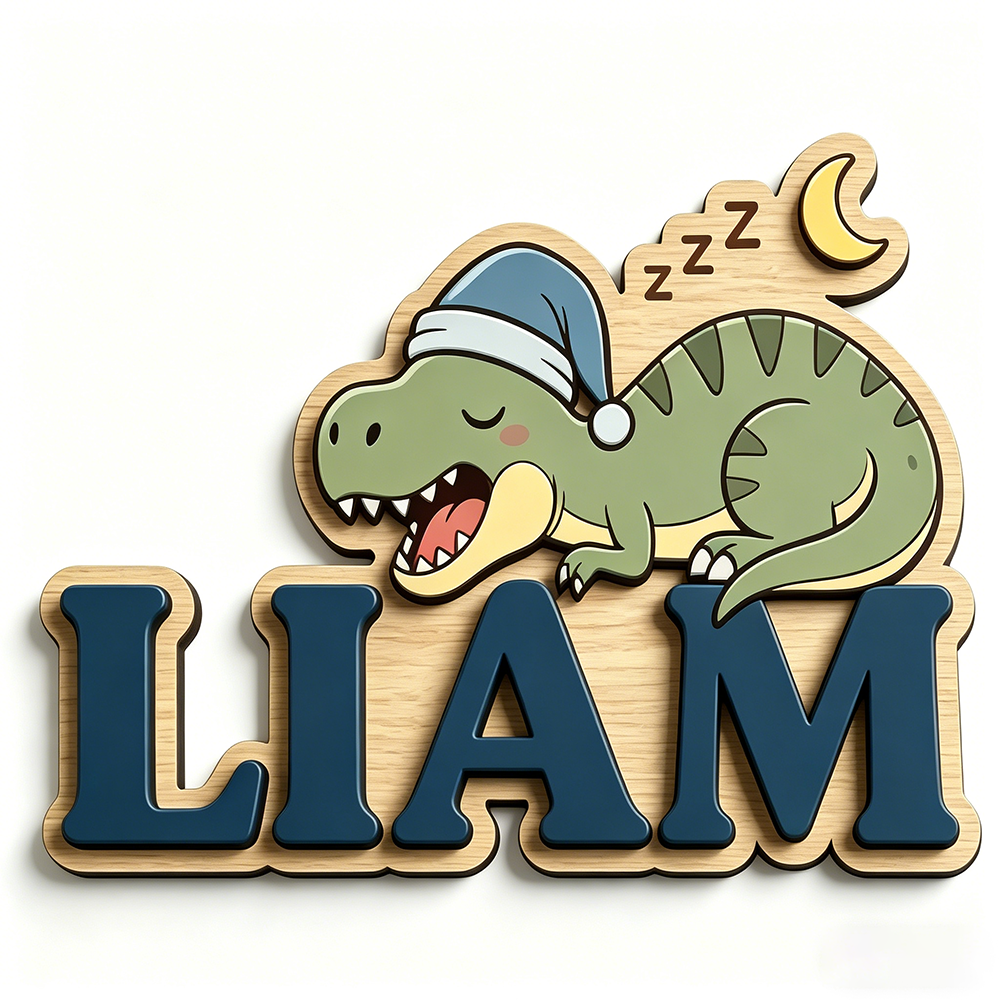 Personalized Sleepy Dinosaur N – обзор и цена Baby Nursery In