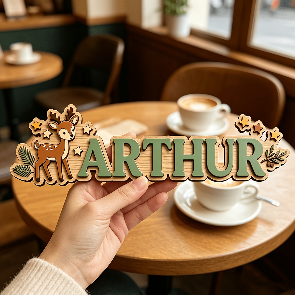 Custom Deer & Star Wooden Name – обзор и цена Baby Nursery In