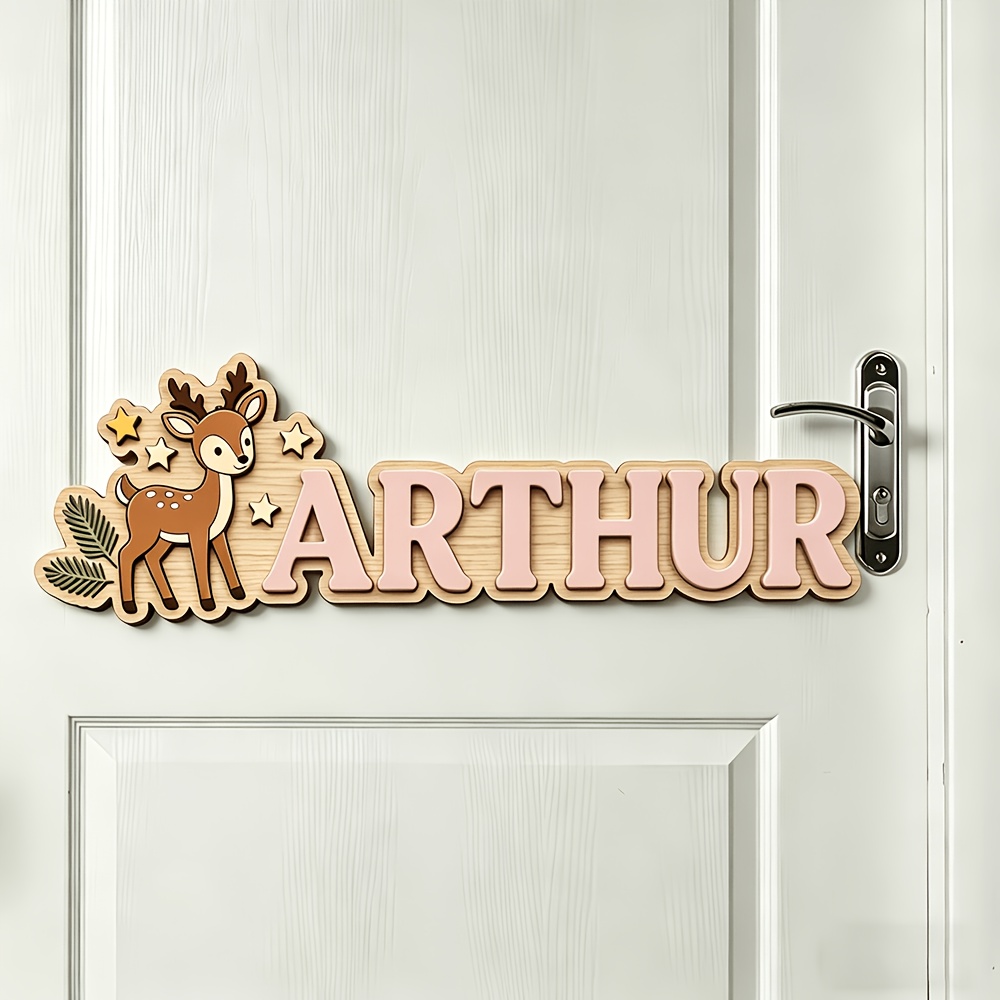 Custom Deer & Star Wooden Name – обзор и цена Baby Nursery In