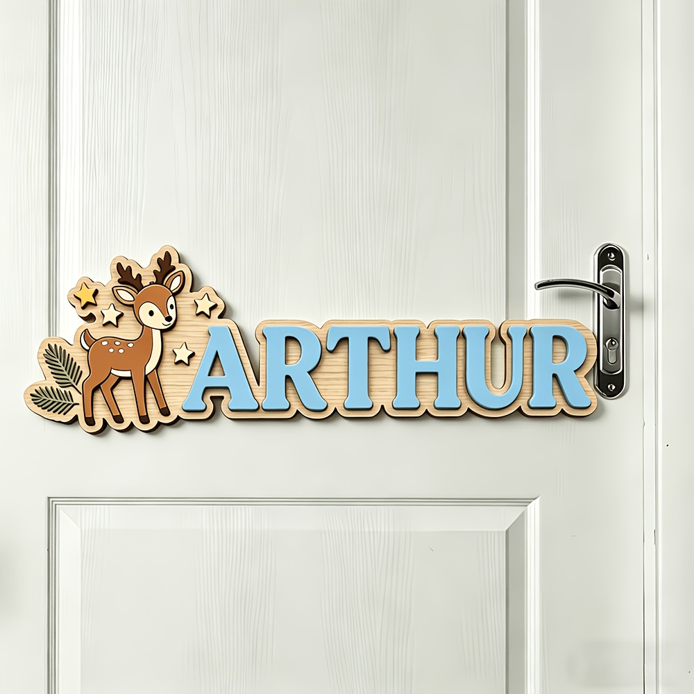 Custom Deer & Star Wooden Name – обзор и цена Baby Nursery In
