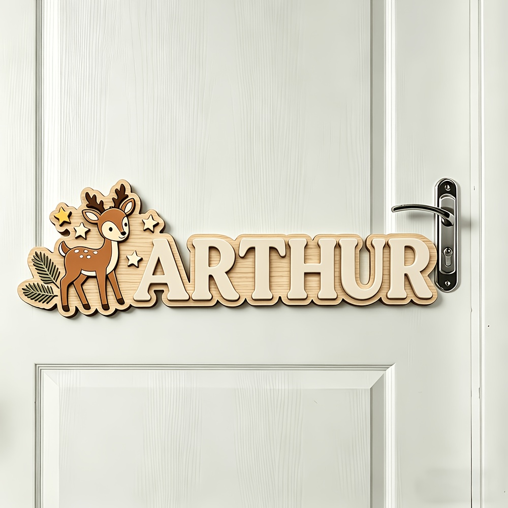 Custom Deer & Star Wooden Name – обзор и цена Baby Nursery In