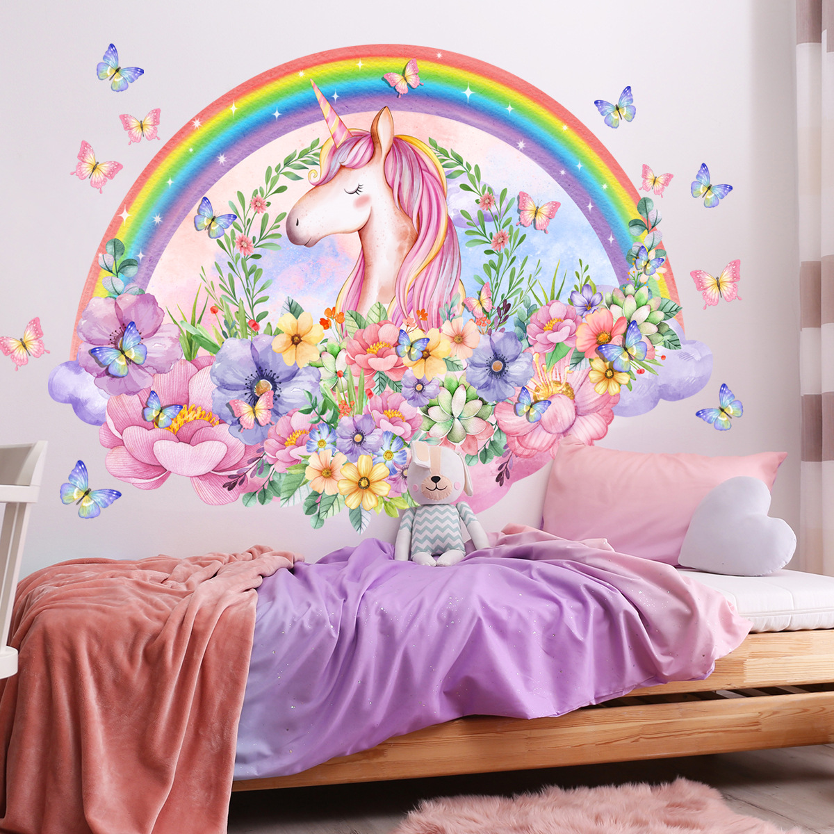 Large Unicorn Vinyl Child Wall – обзор и цена Baby Nursery Ideas Girl