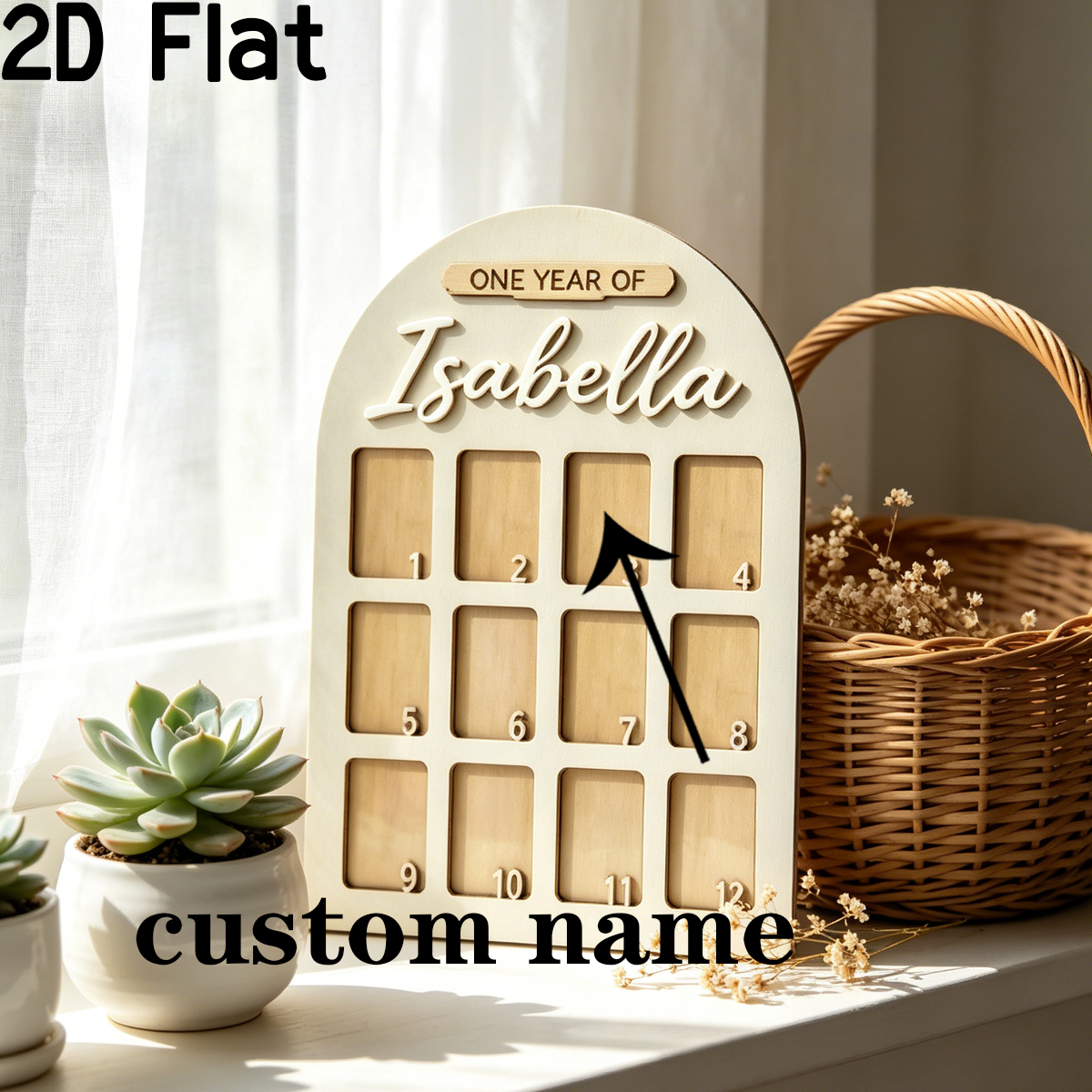 1Pc Custom Photo Record Board  – обзор и цена Baby Nursery In