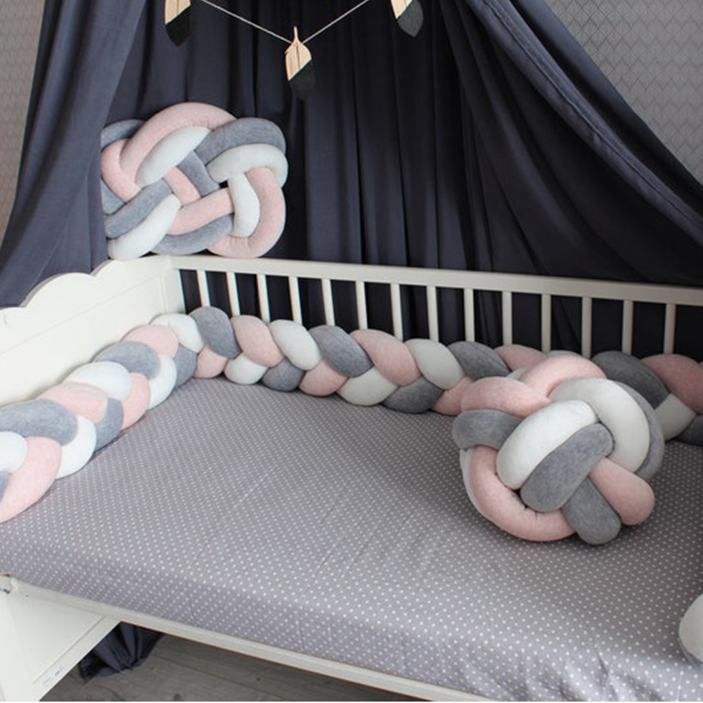 1M/2M/3M/4M Braid Baby Bed Bum – обзор и цена Baby Nursery Items