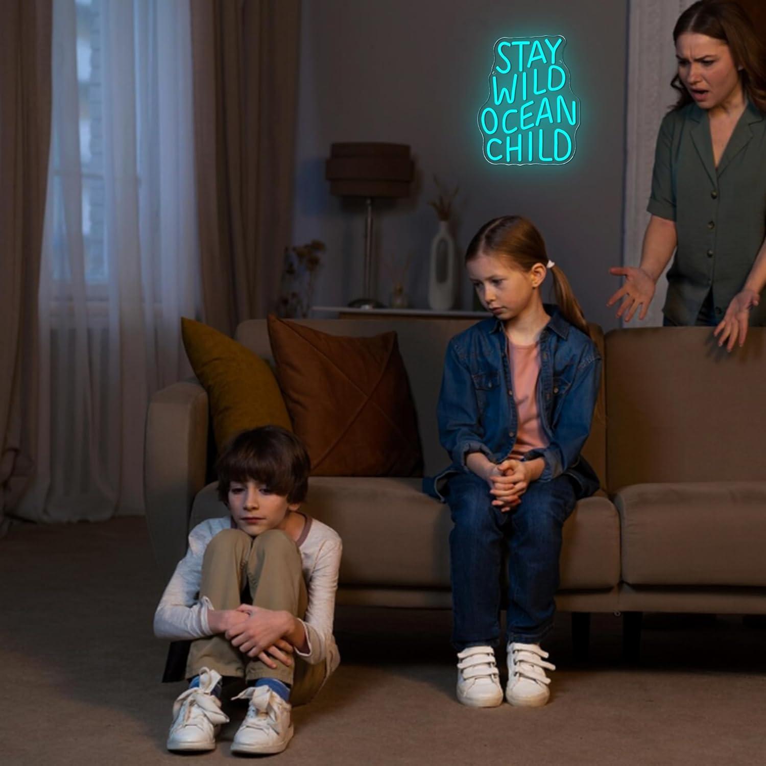 Stay Wild Ocean Child Neon Sig – обзор и цена Baby Nursery In