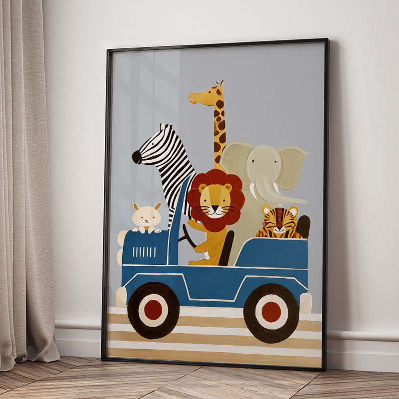 Funny Cartoon Animal Car Ballo – обзор и цена Baby Nursery Modern
