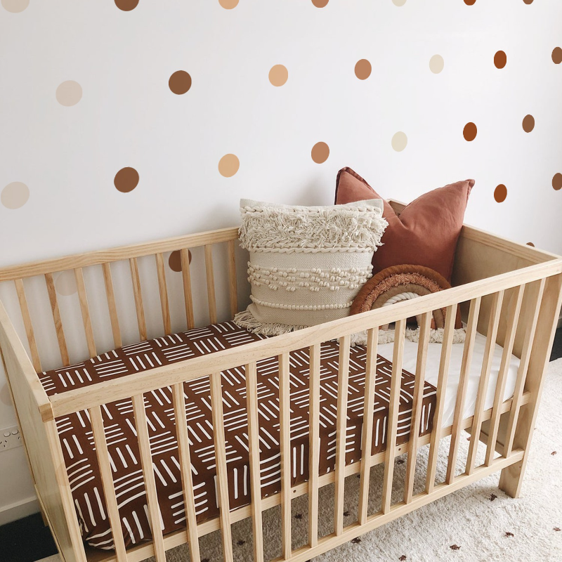 Creative Boho Polka Dot Wall S – обзор и цена Baby Nursery Vintage Decor