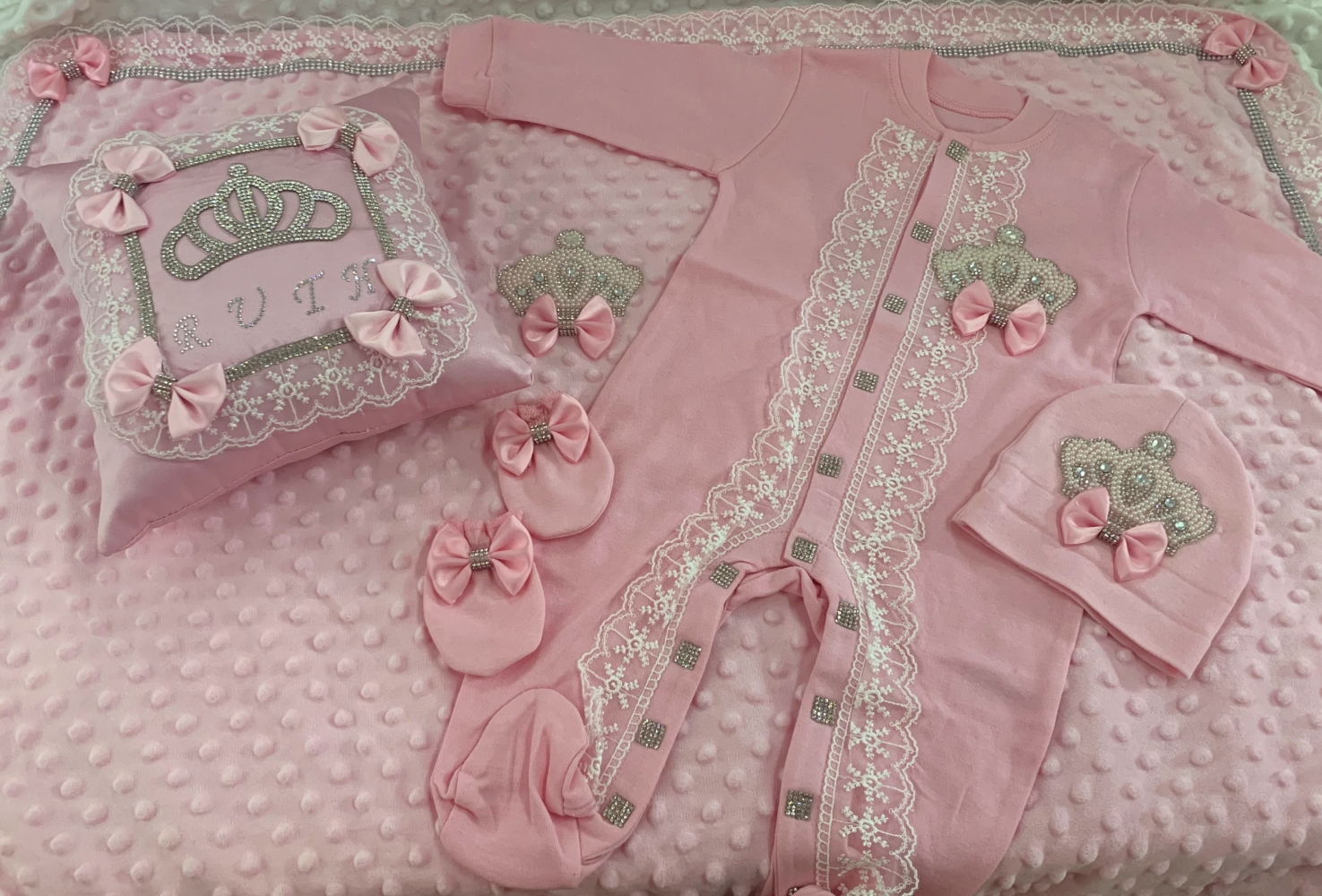 5pcs Baby Girl Outfits Set Wel – обзор и цена Convertible Crib Set
