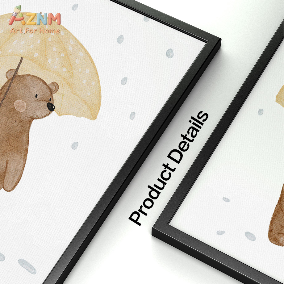 Boho Animals Bear Rabbit Hedge – обзор и цена Baby Nursery Animal Prints