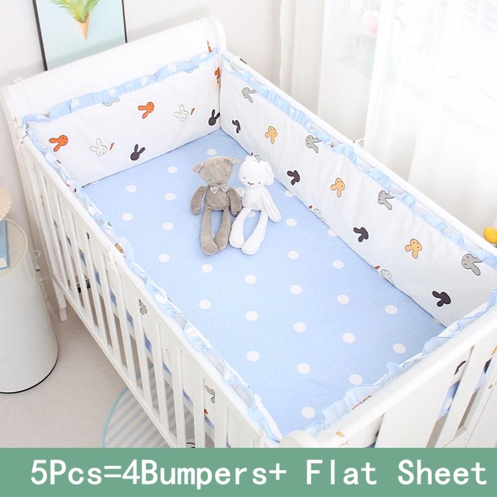 5Pcs Crib Bedding Set Girl Bab – обзор и цена Baby Nursery Animal Prints